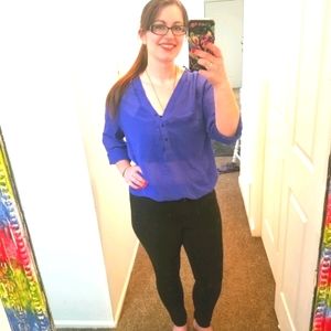 Blue Sheer Dress Shirt